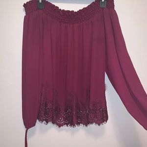 Maroon blouse